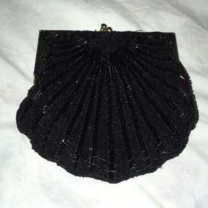 Ladies Black, Sequenced, Formal Purse